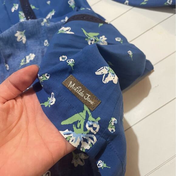 Matilda‎ Jane Blue Floral Crochet Lace Boho Tunic Dress Women’s Small - Picture 8 of 12